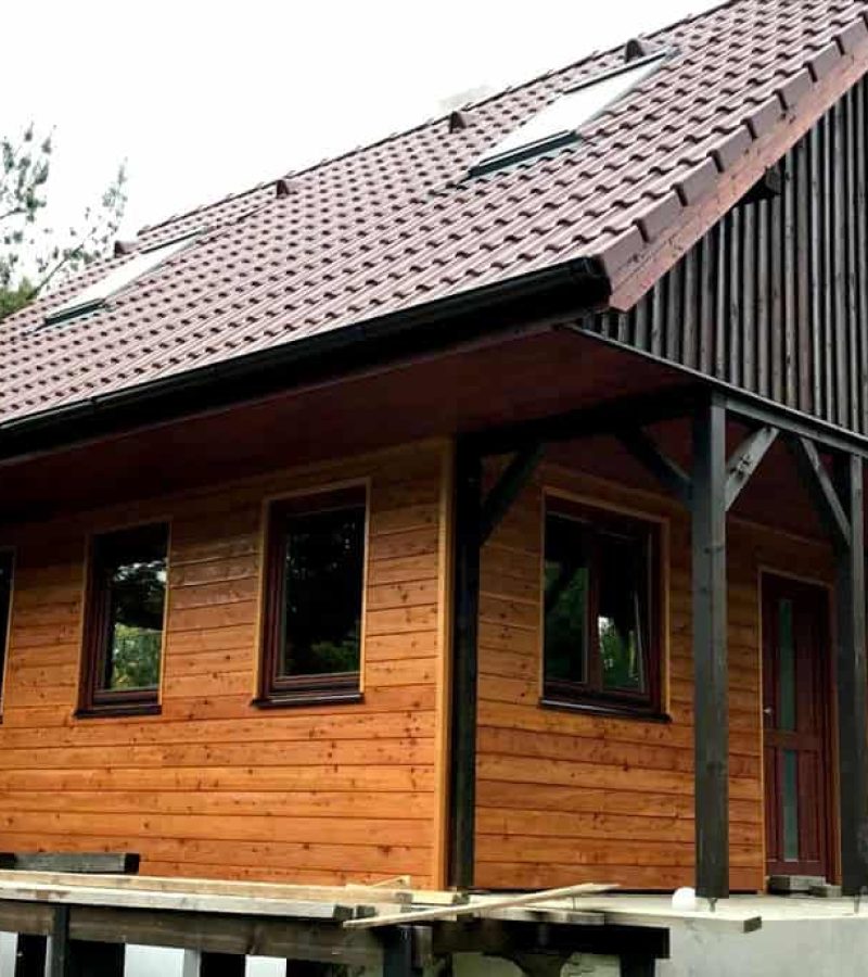 Výstavba nové dřevostavby u Říčan společností Porky Stavební.